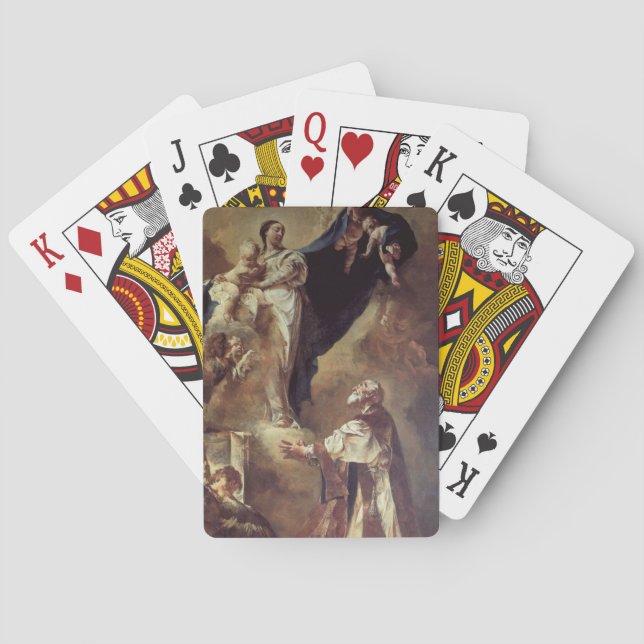 Virgin and Child Appearing to St. Philip Neri, 172 Playing Cards (Back)