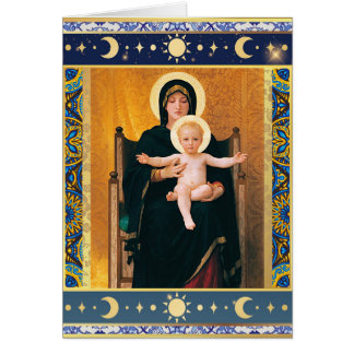 Virgin and Child by W. Bouguereau Christmas Card