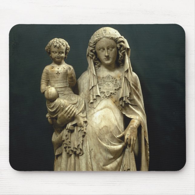 Virgin and Child, c.1375 (alabaster) Mouse Pad (Front)