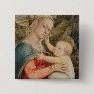 Virgin and Child, c.1465 15 Cm Square Badge