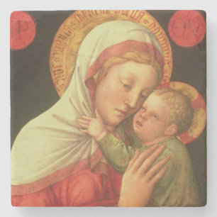 Virgin and Child, c.1465 (oil on panel) Stone Coaster