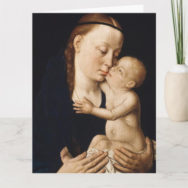 Virgin and Child- christmas Holiday  Card (Front)