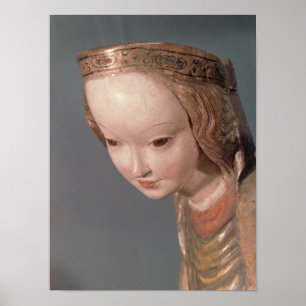 Virgin and Child, detail of the head of the Poster