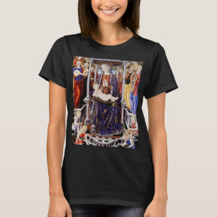 Virgin and Child Enthroned with Music-Making Angel T-Shirt