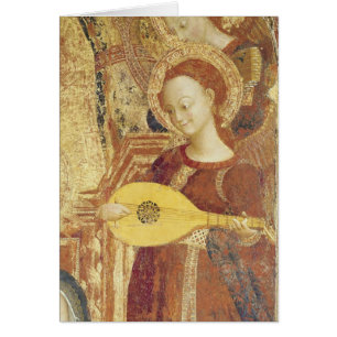 Virgin and Child Enthroned with six angels