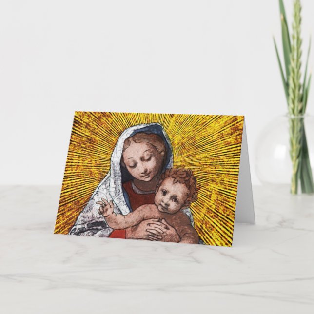 Virgin and Child I Holiday Card (Front)