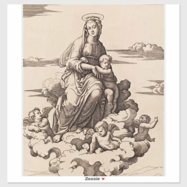Virgin and Child in the Clouds (Sheet)