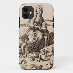 Virgin and Child in the Clouds iPhone 11 Case