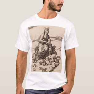 Virgin and Child in the Clouds T-Shirt
