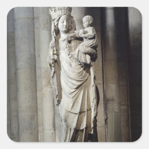 Virgin and Child, known as Notre-Dame de Paris Square Sticker