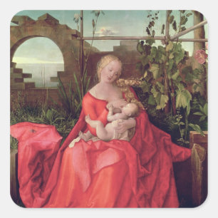 Virgin and Child 'Madonna with the Iris', 1508 Square Sticker