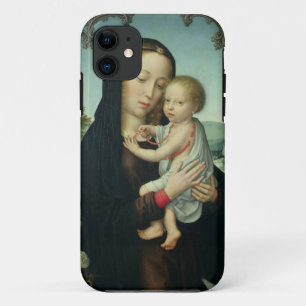 Virgin and Child (oil on panel) iPhone 11 Case