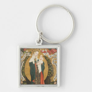 Virgin and Child on a Crescent Moon from Destna Key Ring