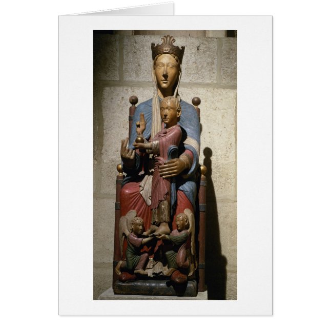Virgin and Child, (polychrome wood) (Front)