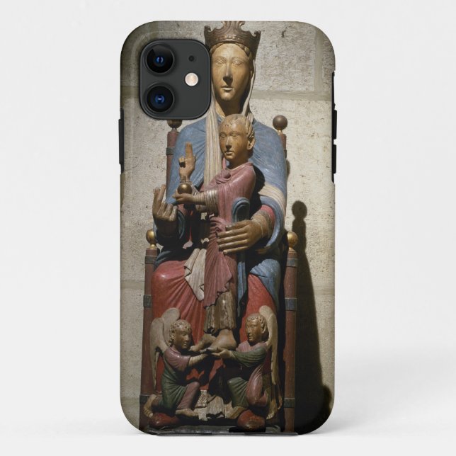 Virgin and Child, (polychrome wood) Case-Mate iPhone Case (Back)