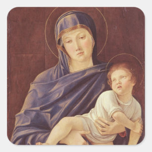 Virgin and Child Square Sticker