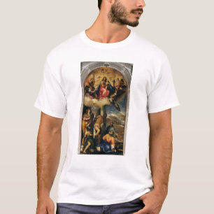Virgin and Child with angel musicians and Saints T-Shirt