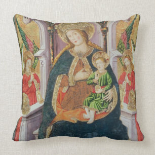 Virgin and Child with Angel Musicians Cushion