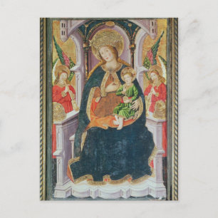 Virgin and Child with Angel Musicians Postcard