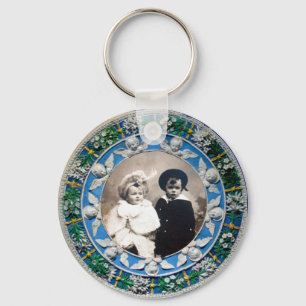 VIRGIN AND CHILD WITH ANGELS , PHOTO TEMPLATE KEY RING
