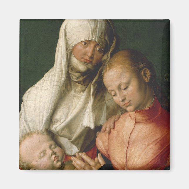 Virgin and Child with Saint Anne by Durer Magnet (Front)