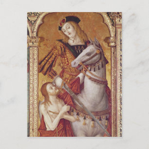 Virgin and Child with SS. Gregory and Martin Postcard