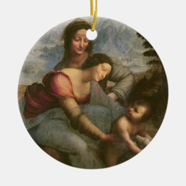 Virgin and Child with St. Anne, c.1510 Ceramic Ornament (Front)