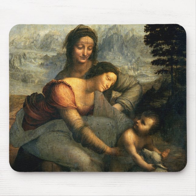Virgin and Child with St. Anne, c.1510 Mouse Pad (Front)