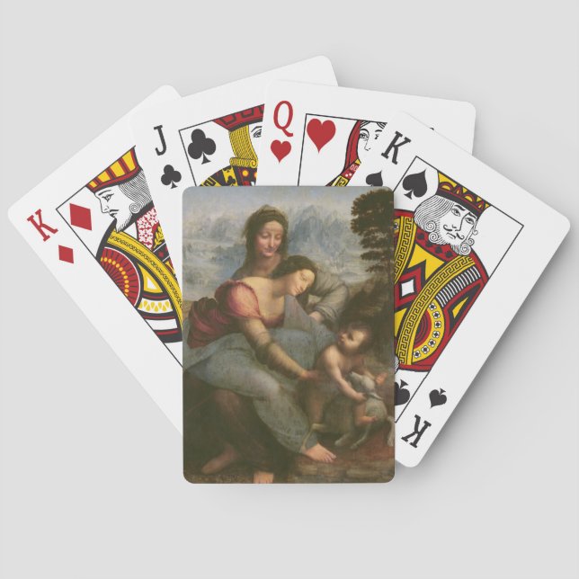 Virgin and Child with St. Anne, c.1510 Playing Cards (Back)