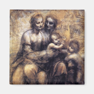 Virgin and Child with St. Anne sketch Magnet