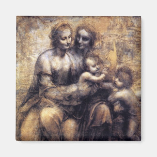 Virgin and Child with St. Anne sketch Magnet