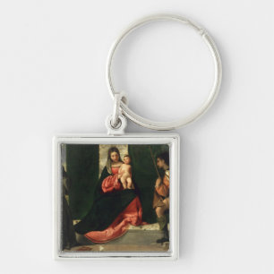 Virgin and Child with St. Anthony of Padua Key Ring