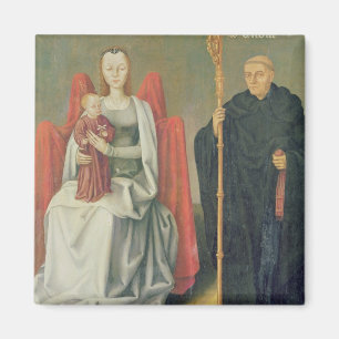 Virgin and Child with St. Benedict Magnet