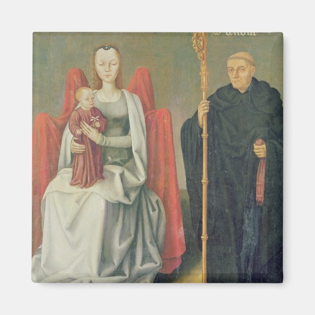 Virgin and Child with St. Benedict Magnet (Front)