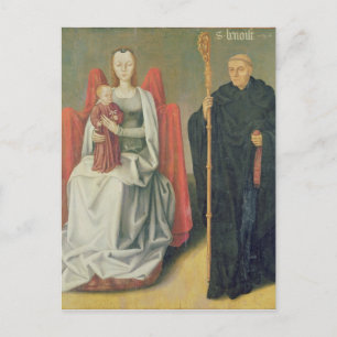 Virgin and Child with St. Benedict Postcard
