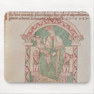 Virgin and Child with St. Gregory the Great Mouse Pad