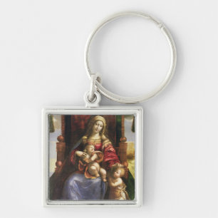 Virgin and Child with the infant St. John Key Ring