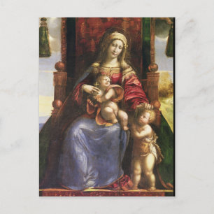 Virgin and Child with the infant St. John Postcard