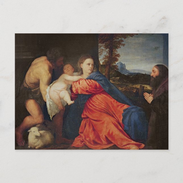 Virgin and Infant Postcard (Front)