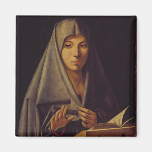 Virgin Annunciate (oil on panel) Magnet