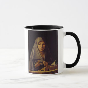 Virgin Annunciate (oil on panel) Mug