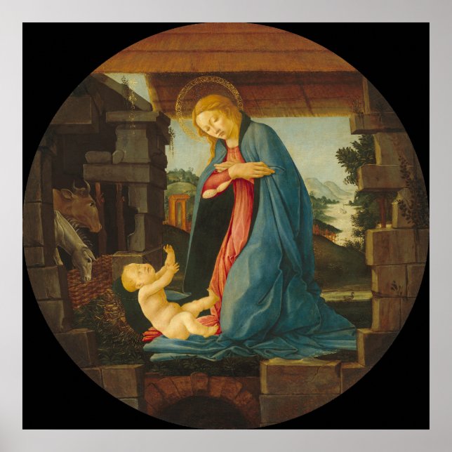 Virgin & Child - Sandro Botticelli Fine Art Poster (Front)