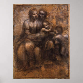 Virgin, Child, St. Anne, St. John the Baptist Poster