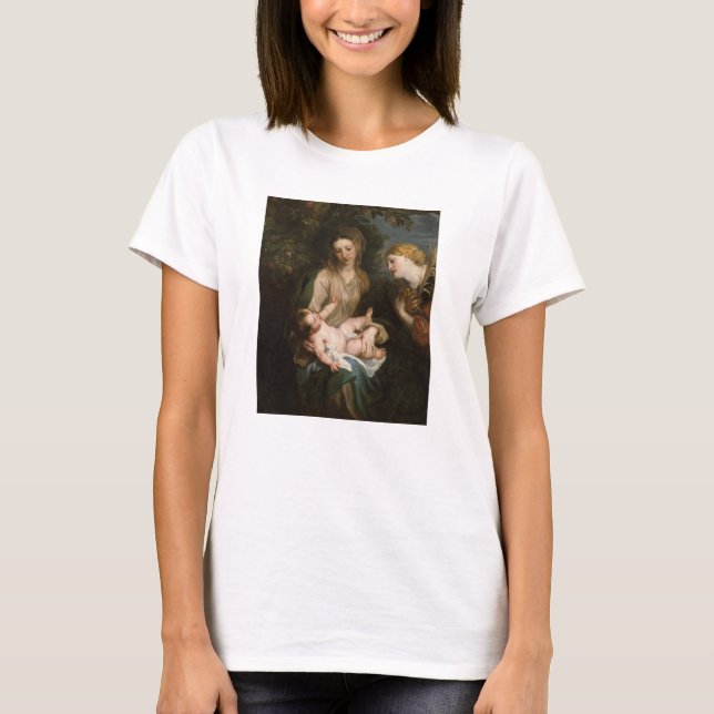 Virgin & Child with Saint Catherine of Alexandria T-Shirt (Front)