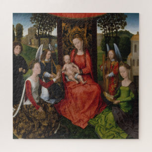 Virgin & Child with Saints Catherine of Alexandria Jigsaw Puzzle