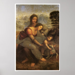 Virgin & Child with St. Anne and a Lamb, 1508 Poster