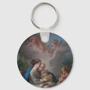 Virgin & Child with the Saint John the Baptist Key Ring