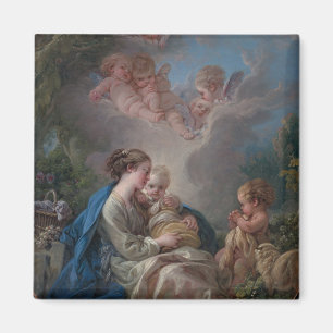 Virgin & Child with the Saint John the Baptist Magnet