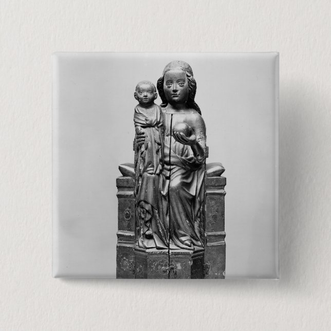 Virgin  closed, early 15th century 15 cm square badge (Front)