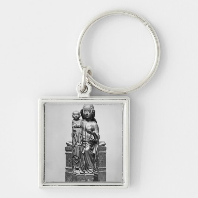 Virgin  closed, early 15th century key ring (Front)